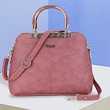 LAPIS O LUPO Women Fashion Handbags Faux Leather Top Handle Satchel Purse With Sling…